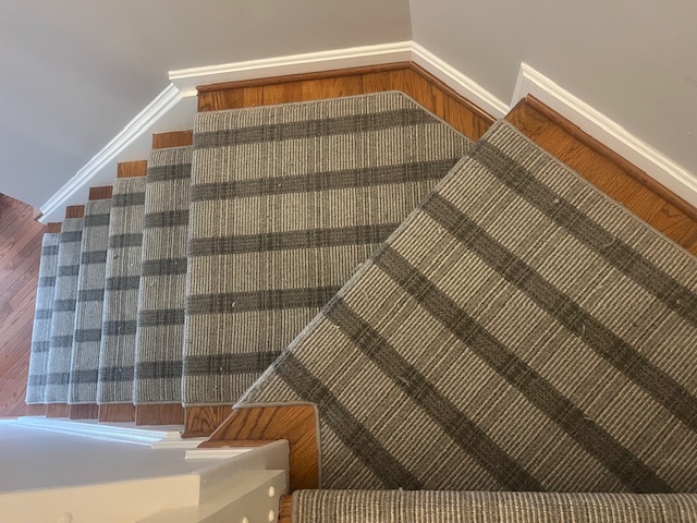 Custom stair runners in Maryland by Jim Boyd's Flooring America