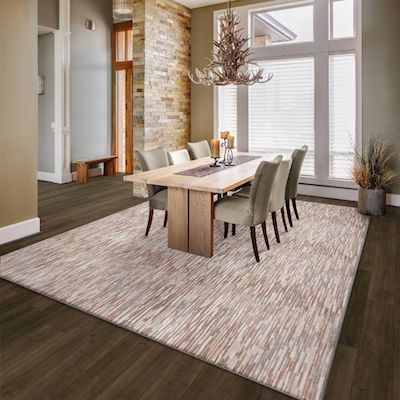 area rug in a Timonium, MD, dining rooom